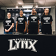 Captains of the WNBA’s Minnesota Lynx show the front of their warm-up shirts, demanding accountability regarding recent fatal shootings by and against police.
The Minnesota Lynx